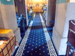 Aspect din interiorul Catedralei cu noi covoare