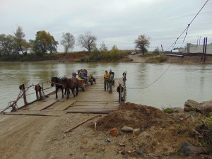 Bacul ce traversează Someşul la Ulmeni
