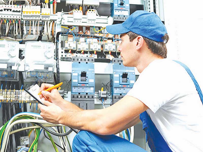 Electrician-working