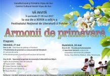 Festivalul Naţional de Literatură şi Folclor Armonii de primăvară