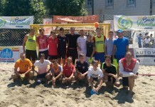 Sportivi ai Academiei de Handbal Minaur la Baia Mare Beach Handball Challenge