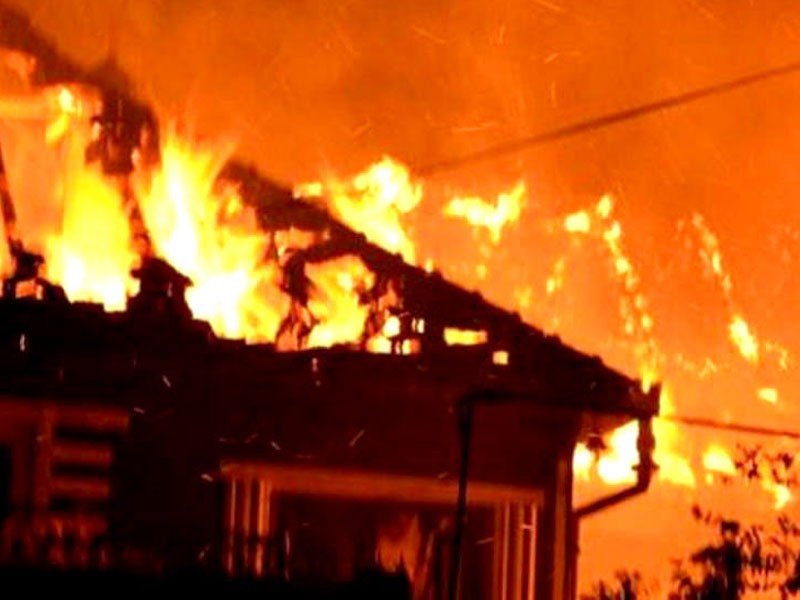 Incendiu pe strada Morii din Tg. Lăpuş