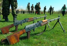 Trageri cu armamentul de infanterie în Poligonul Arieşu de Pădure