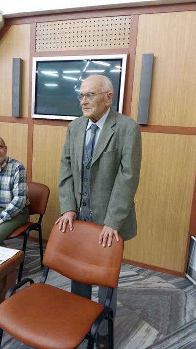 Dl.-Gotz-la-aniversarea-de-la-muzeu Geologul Andrei Götz la 95 de ani