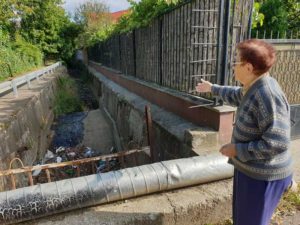 Focar de infecţie pe valea ce traversează strada Ferenczi Karoly