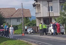 Accident cu patru victime în Săcălășeni