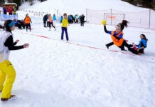 Premieră în Maramureş! Handbal pe zăpadă