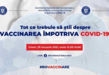 Webinar despre vaccinare dedicat personalului din învățământ