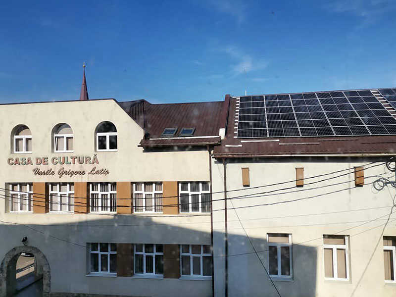 panouri solare casa de cultura tg.lapus