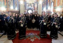 Slujba Canonului cel Mare și Liturghia Darurilor înainte Sfințite oficiate la Mănăstirea Rohia