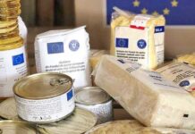 Pachete cu alimente, distribuite în Bârsana