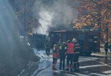 Camion în flăcări în Pasul Gutin