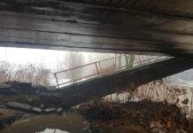 Accesul interzis pentru vehicule şi persoane neautorizate pe podul de la Vișeu de Jos și în zona de siguranță