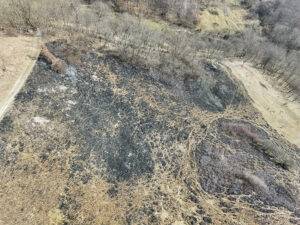 teren incendiat