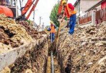 Lucrări la rețelele de gaz și apă prin tot orașul Vișeu de Sus