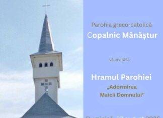 Hram la Parohia „Adormirea Maicii Domnului” din Copalnic Mănăștur