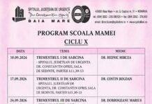Un nou ciclu „Școala Mamei” la Spitalul Clinic Județean de Urgență