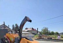 Tocător de crengi pentru gospodărirea orașului Tăuții-Măgherăuș
