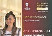Ioana Baboșan, în finala națională pentru Directorii Anului