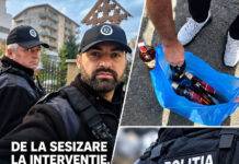 Furt dintr-un supermarket, urmat de o intervenție rapidă a polițiștilor locali