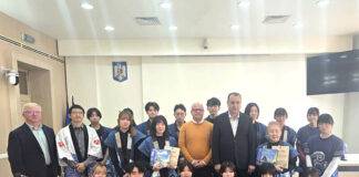 Tineri japonezi, la Primăria Sighetu Marmației
