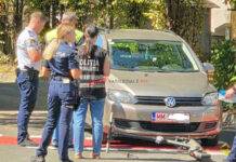 Un bărbat pe trotinetă, rănit într-un accident pe strada Culturii