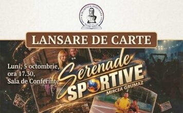 „Serenade sportive” • Mircea Grumaz își lansează cea de-a 14-a carte