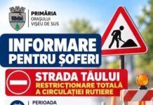 Restricții de circulație în Vișeu de Sus