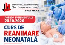 Curs de reanimare neonatală, la Spitalul Clinic Județean de Urgență Baia Mare