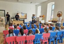 Fanfara Baia Sprie, la grădiniţă, în cadrul activităților din Școala Altfel