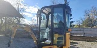 Miniexcavator nou pentru lucrările de întreținere din Câmpulung la Tisa