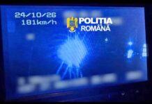 Surprins cu 181 km/h într-o zonă cu limită de 50 km/h